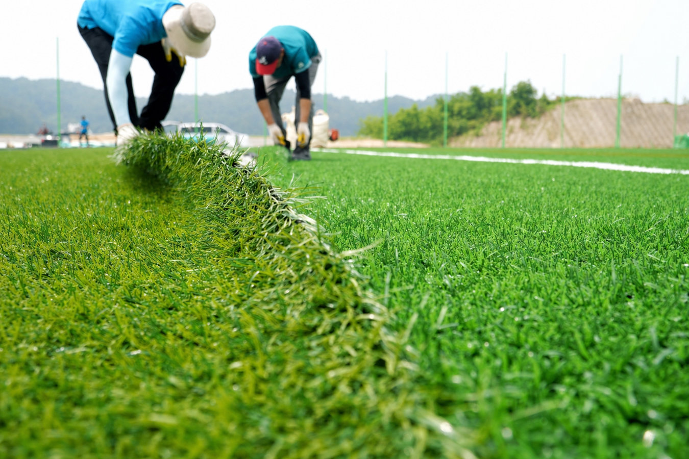 Commercial turf installation in Imperial, CA